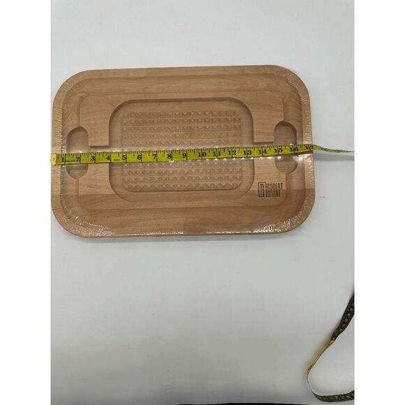 Robert Irvine Beech Wood Carving Station Board 17 X 11 NWT - Picture 8 of 8